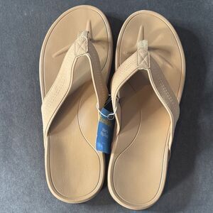 Men’s Sun & Sky Brown Flip Flops Size 11-12 NEW